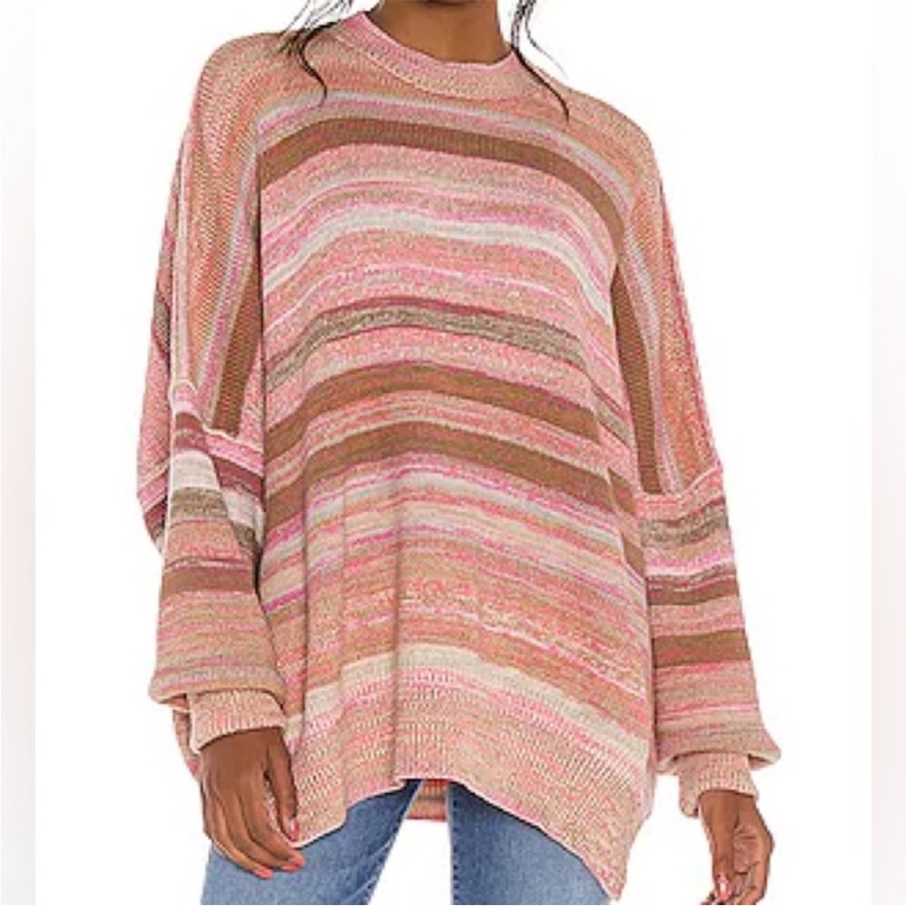 Free People Easy Street Space Dye Sweater in Sand & Sugar
Combo oversized